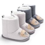 New designed Cotton fabric Cartoon animal 0-24 months toddler bear baby boots