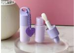 5ml Bubble Round Purple Lip Gloss Packaging Tube with Large Brush Plastic Tube