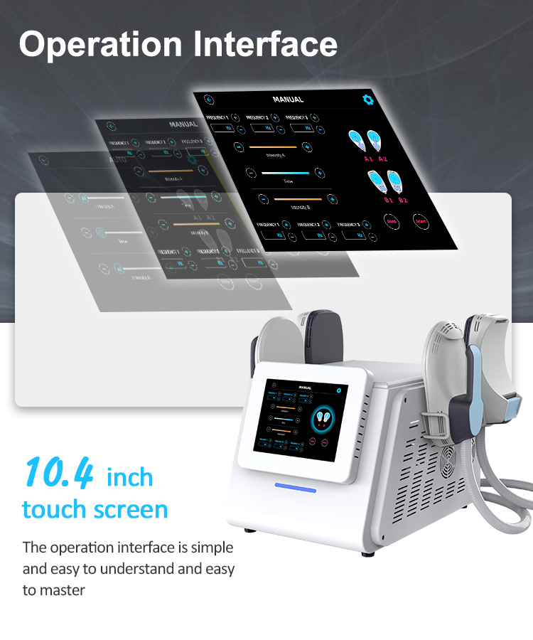 Portable EMS Electro Stimulator Muscular Machine Air Cooling System