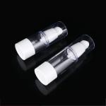 Clear White Empty Airless Cosmetic Bottles 15ml / 100ml Lotion Pump Bottle