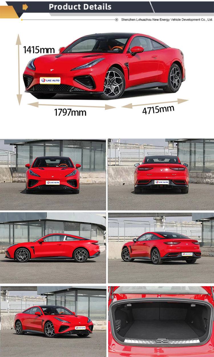 Maximum Torque of 620N.m 2024 NETA Gt Electric Sports Car with 560km Range and 4 Seats