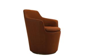 Quality Commercial Lobby Lounge Furniture OEM Leather Swivel Armchair wholesale