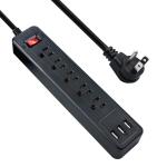 Factory Outlet Home Black Safety Surge Protection Lightning Strip