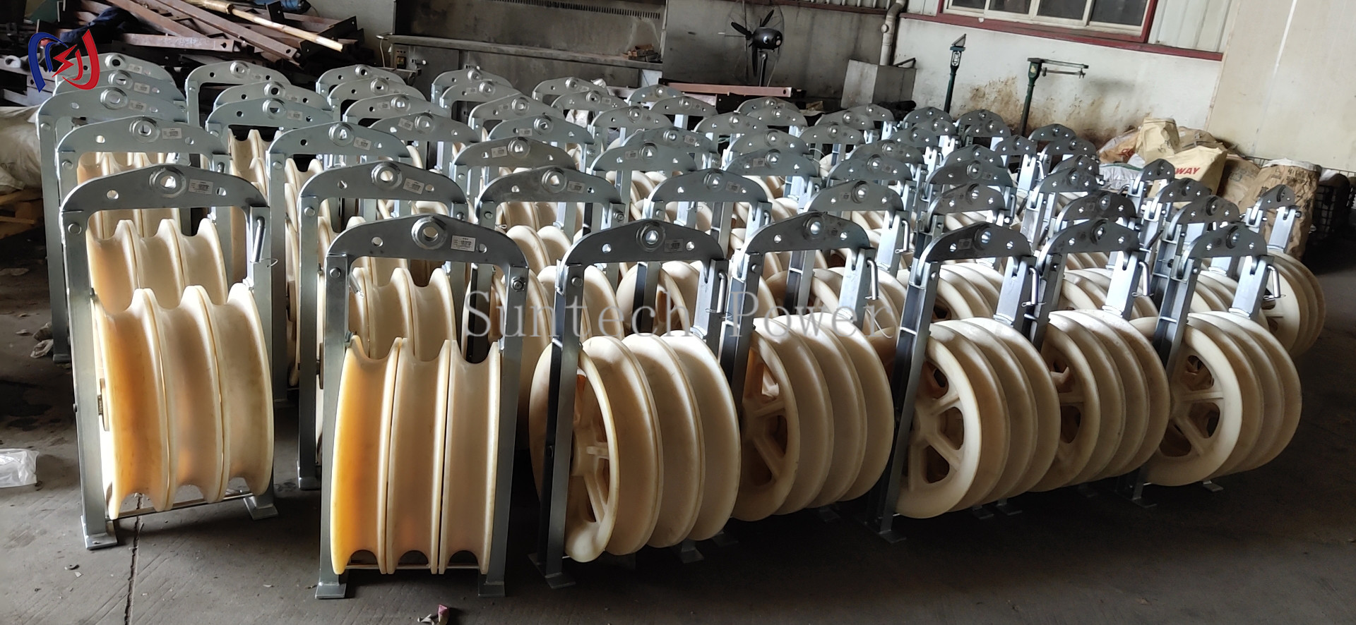93KG 508 Series Large Diameter Rope Pulley Conductor ACSR400 Rope Blocks