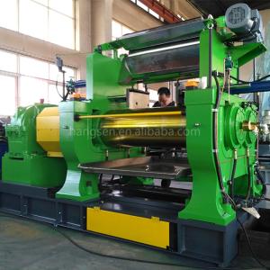 Quality 560mm Two Roll Mill Rubber Mixing Mill Machine 90KW Green wholesale