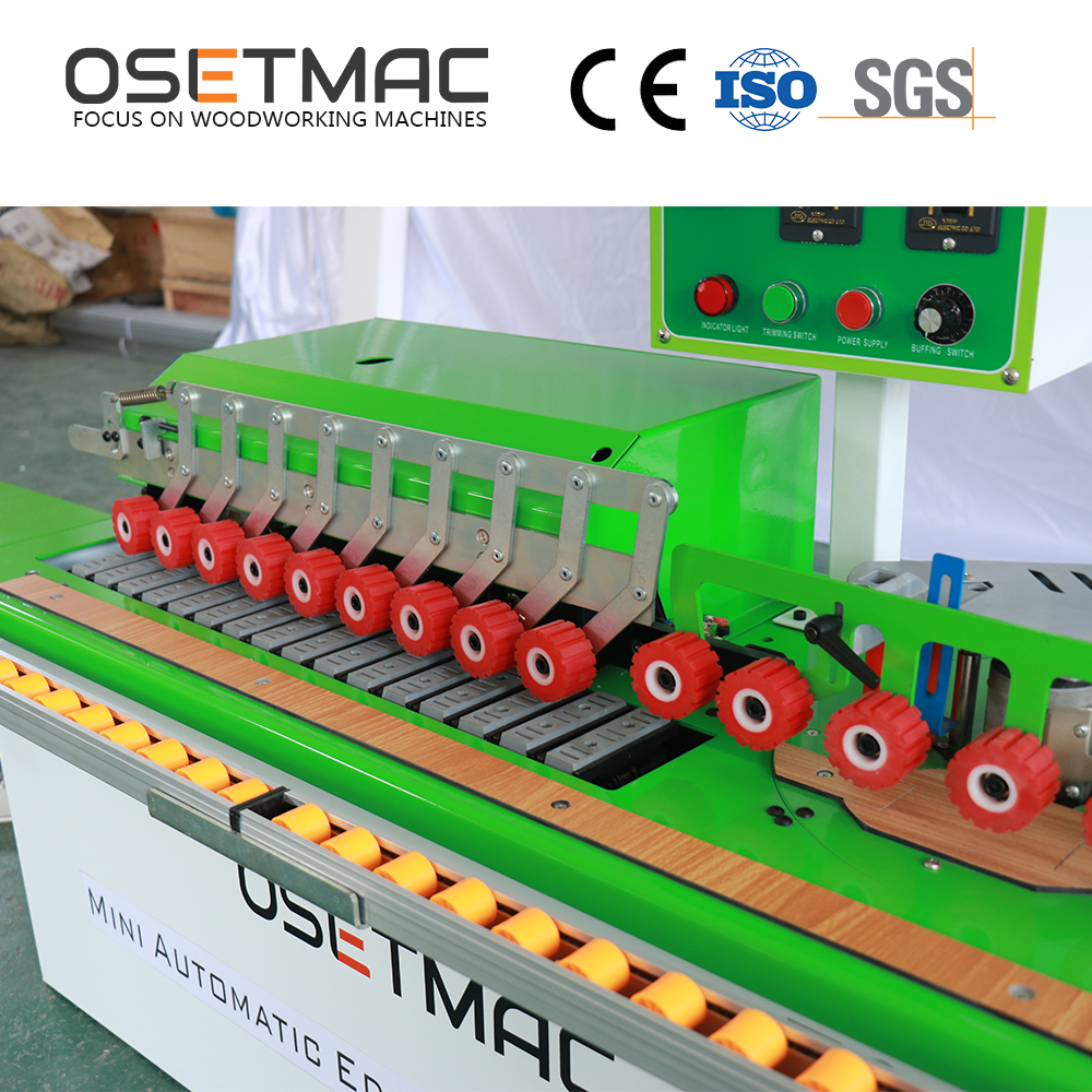 OSETMAC Small PVC MDF Melamine Manual Edge Bander TS-505A Cleaning Function Woodworks