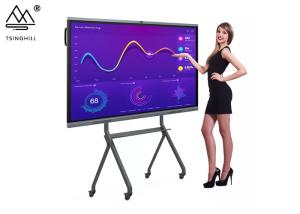 Quality Black TV Touch Screen 55 Inch Smart Interactive Whiteboard 240V wholesale