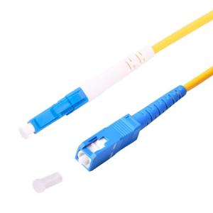 Quality Simplex Duplex LC SC Fiber Optic Pigtail G657A LSZH Yellow wholesale