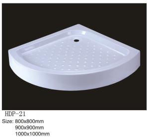 Quality Acrylic shower tray, shower basin,acrylic shower base HDP-21 900X900,800X800,1000X1000 wholesale