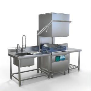 Quality 3KW / 9KW Automatic Dishwasher Machine Freestanding Wash Dish Machine wholesale