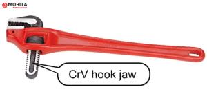 Quality 90Degree Offset Pipe Wrench Cr-V Steel 14&quot; 18&quot; Offset Self Clamping wholesale