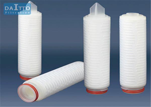 Cheap Efficient Polypropylene Pleated Filter Cartridge Wide Chemical Compatibility HPPES-X Series for sale