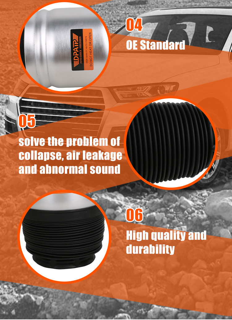 Rear Air Spring 7L8616503B For Porsche Cayenne Audi Q7 Volkswagen Touareg
