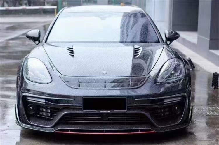 MSY Panamera 971 Body Kit Red Carbon Fiber Replace Front Bumper Spoiler Widebody Kit