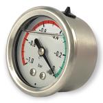 Back Mount Glycerin Filled Pressure Gauge For Vacuum Pump 40mm