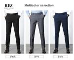 Plus Size Chino Casual Men's Pants Trousers with Side Pockets in Nonwoven Fabric