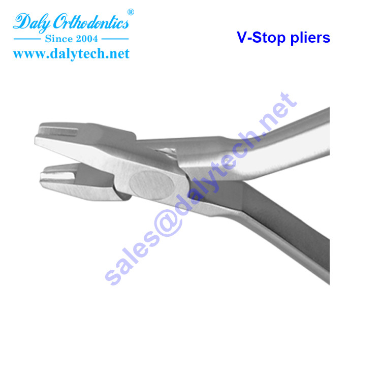 V-Stop pliers of dental products from orthodontic supply company