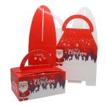 Varnishing Luxury Paper Bag Box , Embossing Christmas Gift Boxes Packaging