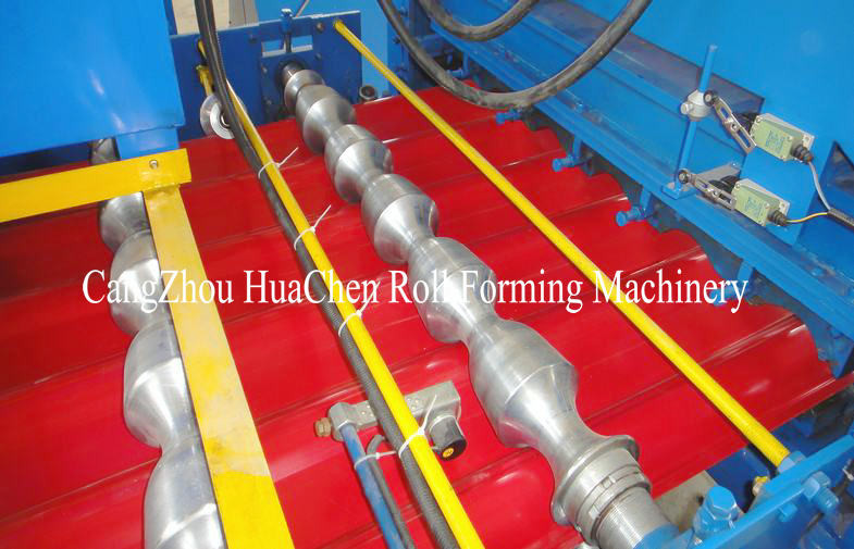 Roman Type Popular Glazed Tile Roll Forming Machine / Cold Roll Forming Machine
