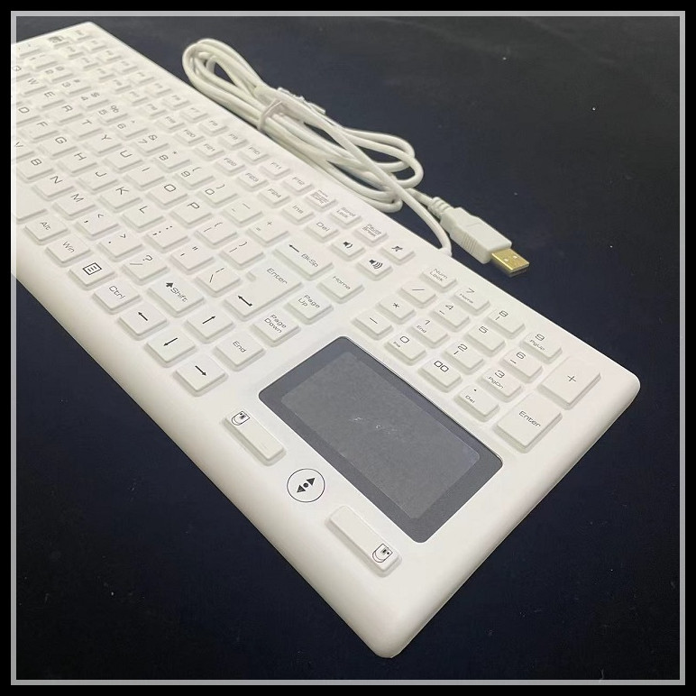 USB 106 Keys Waterproof Silicone Keyboard Silicone Rubber Keypad For Medical Equipment
