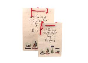 Quality Sustainable Luxury Christmas Packaging , Extra Large Christmas Gift Bags wholesale