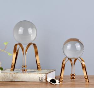 Quality European Style wedding 240mm Crystal Ball Home Decor Statues wholesale