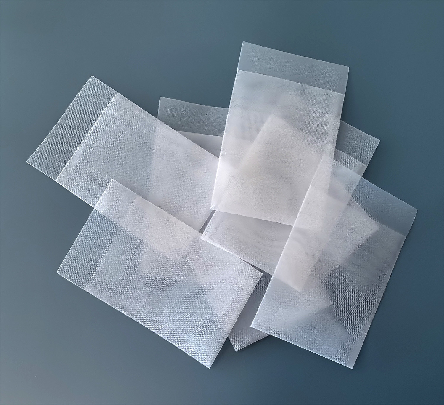 7 Mm Flap Pinch-to-Open Design Nylon Biopsy Bags Folded Bottom Mesh Size 150 Large Size