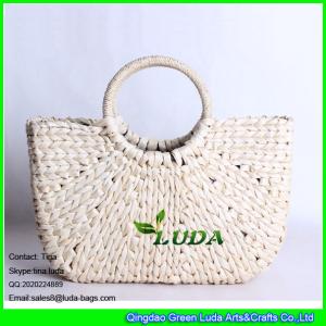 Quality LUDA hand weave tote handbags natural straw tote bag for yong lady wholesale