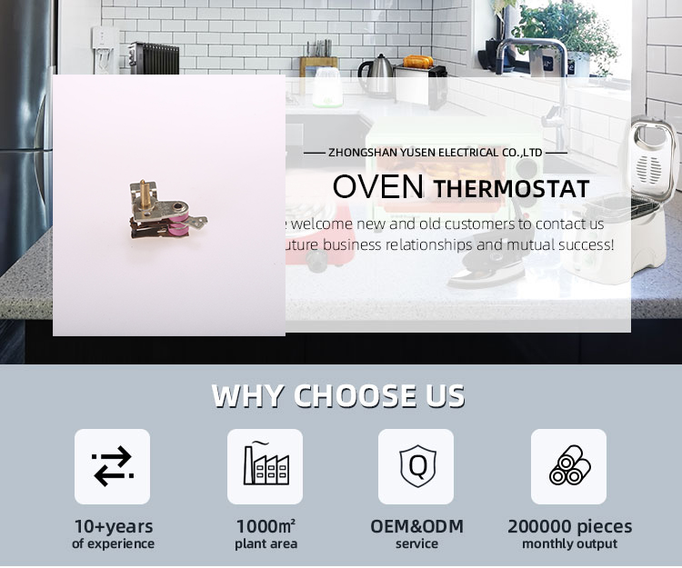 Other Home Appliance Parts Bimetal Thermostat with 50-250 Temperature Range Efficiency