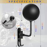 Powder Coating Helmet Holder Metal Stand Wall Mounted Rack for Motorcycle