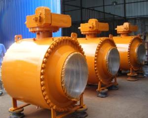 China 600LB Trunnion Ball Valve with Blowout Proof Design on sale