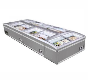 Quality Freely Combined Supermarket Island Freezer for Ice Cream and Meat Display wholesale