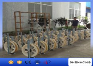 Quality 660MM Diameter Single Conductor Wire Rope Pulley Galvanized Steel Frame wholesale