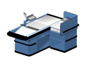 Quality Beveled Checkout Counters For Retail Stores Cargo Space Hypermarket Cash Register Table wholesale