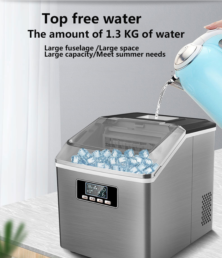 25kg Automatic Home Cube Ice Small Mini Portable Countertop Ice Maker Machine for Tap Water Or Bottled Water Business