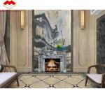 Modern Mini Hand Crafted Mantle Art Sculpture Arched French New York Marble
