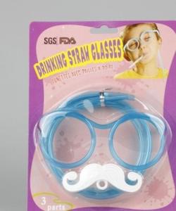 Quality fully functioning Glasses Drinking Straws For Kids / Adults FDA Certification wholesale