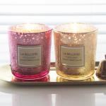 200ml 350ml Color Glass Candle Holder Mercury Pillar Scented Candle Stand