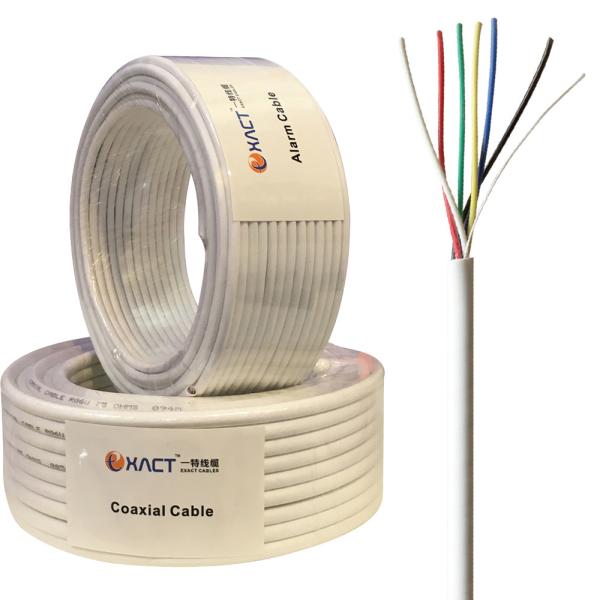PVC Jacket ExactCables Solid 2x0.5mm Unshielded CCA Alarm Cable EN50575 IEC6032