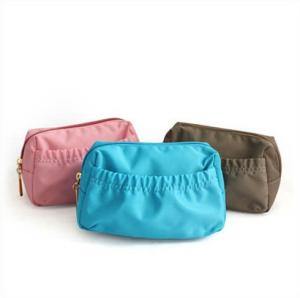Quality Polyester Makeup Organizer Pouch / Custom Cosmetic Bags Multi Pocket wholesale