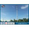 Buy cheap Transmission Line Project Electrical Power Pole , Metal Utility Pole 220KV Q345 from wholesalers