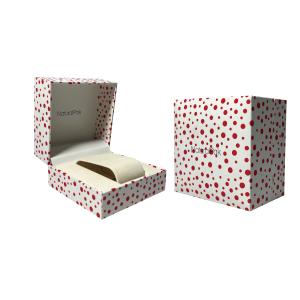 Quality Polka Dot Wrist Watch Packaging Boxes Two Piece Lift Off Cardboard Gift Packaging wholesale