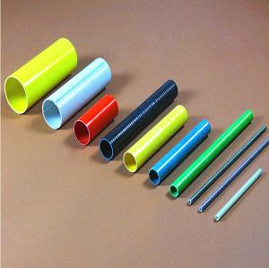 Quality Colourful Hollow Fiberglass Tube Smooth Treatment Fiberglass Mortar Tube wholesale