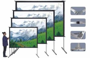 Quality Front And Rear Fast Fold Projection Screen Portable Outdoor 200 300 Inch 16:9 4:3 wholesale