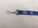 High School Blue Color Breakaway Id Dye Sublimation Lanyards Custom Logo