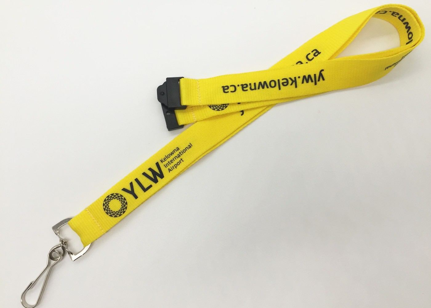 Red color 2.0 CM Silk-screen printed Polyester lanyards with white letters on it