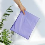 Purple Biodegradable Personalized Mailing Bags Customizable