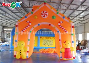 Quality C4*4m Oxford Fabric Inflatable Christmas Archway For Holiday Decorations wholesale