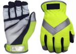 Spandex Traffic Safety Gloves , Reflective Traffic Gloves Free Sample