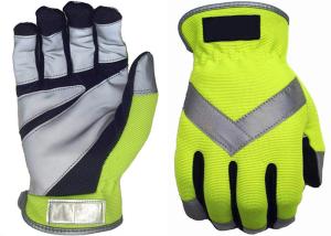 Quality Spandex Traffic Safety Gloves , Reflective Traffic Gloves Free Sample wholesale